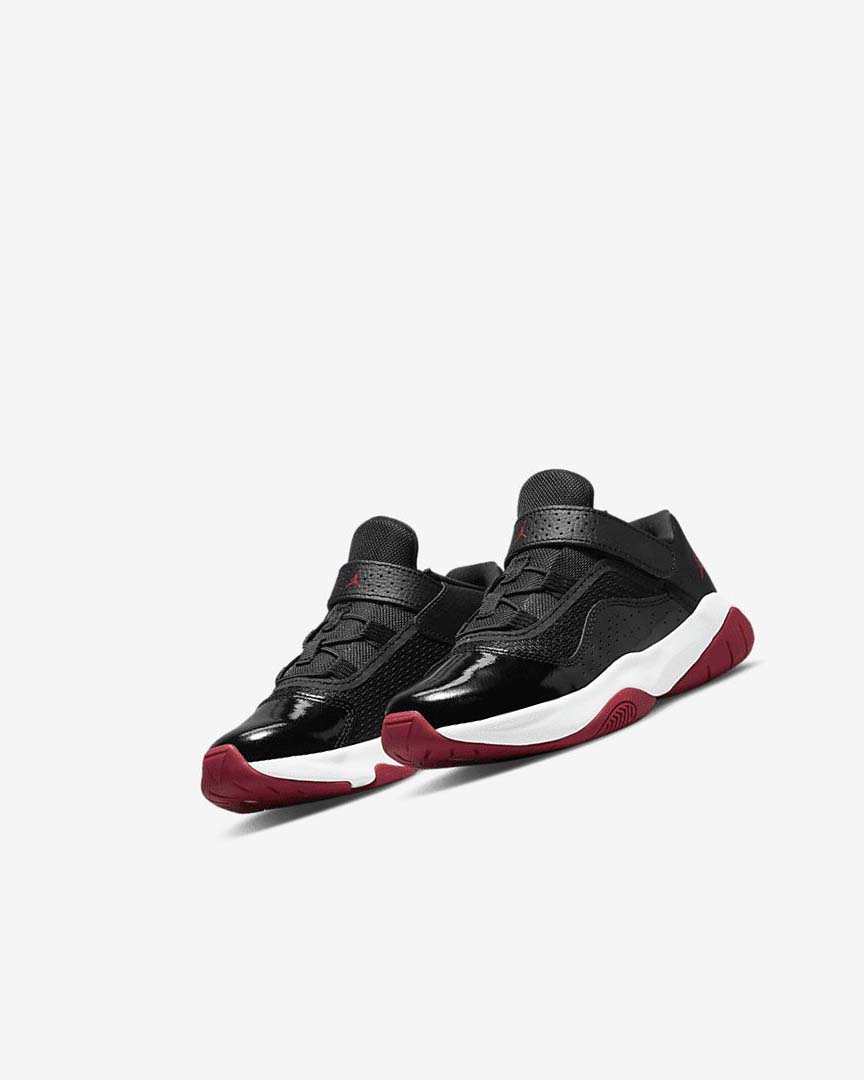Black / Red / White Nike Jordan 11 CMFT Low Boys' Shoes | CA_2637