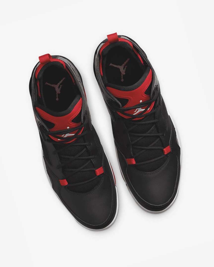 Black / Red / White Nike Jordan Flight Club '91 Men's Basketball Shoes | CA_5083