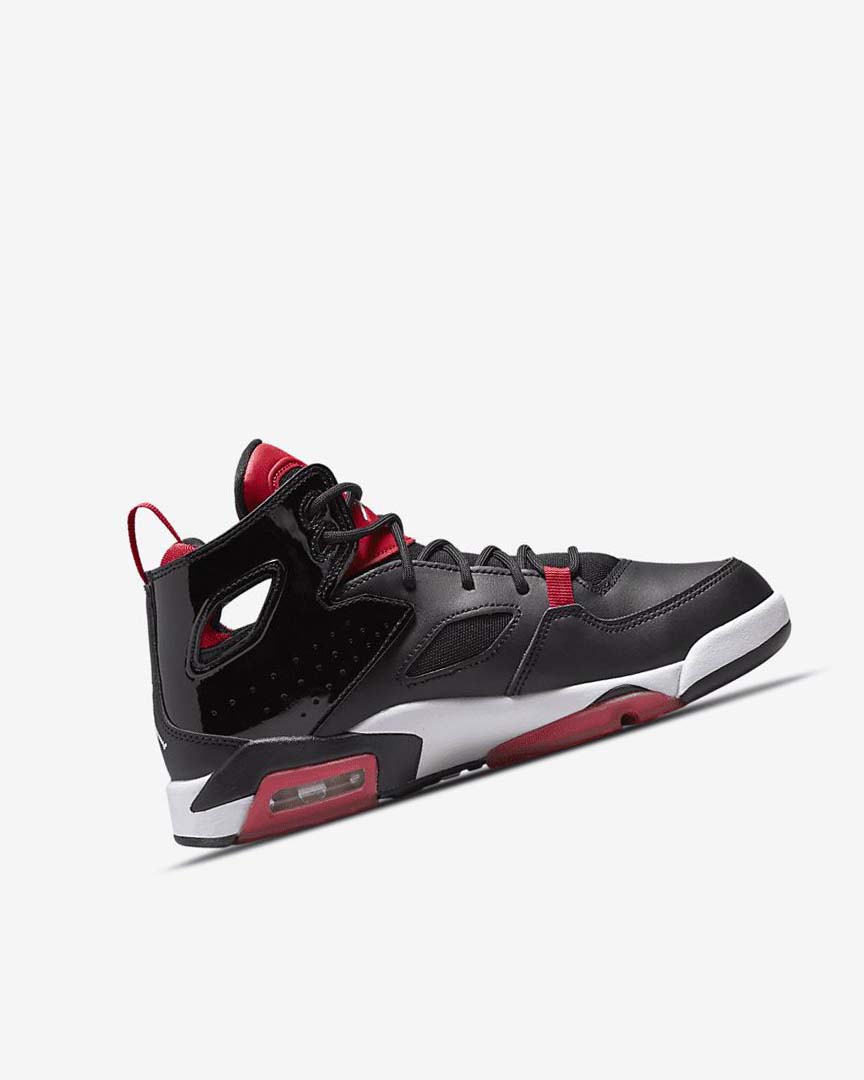 Black / Red / White Nike Jordan Flight Club '91 Boys' Basketball Shoes | CA_5517