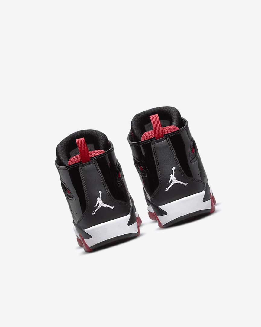 Black / Red / White Nike Jordan Flight Club '91 Boys' Basketball Shoes | CA_5517