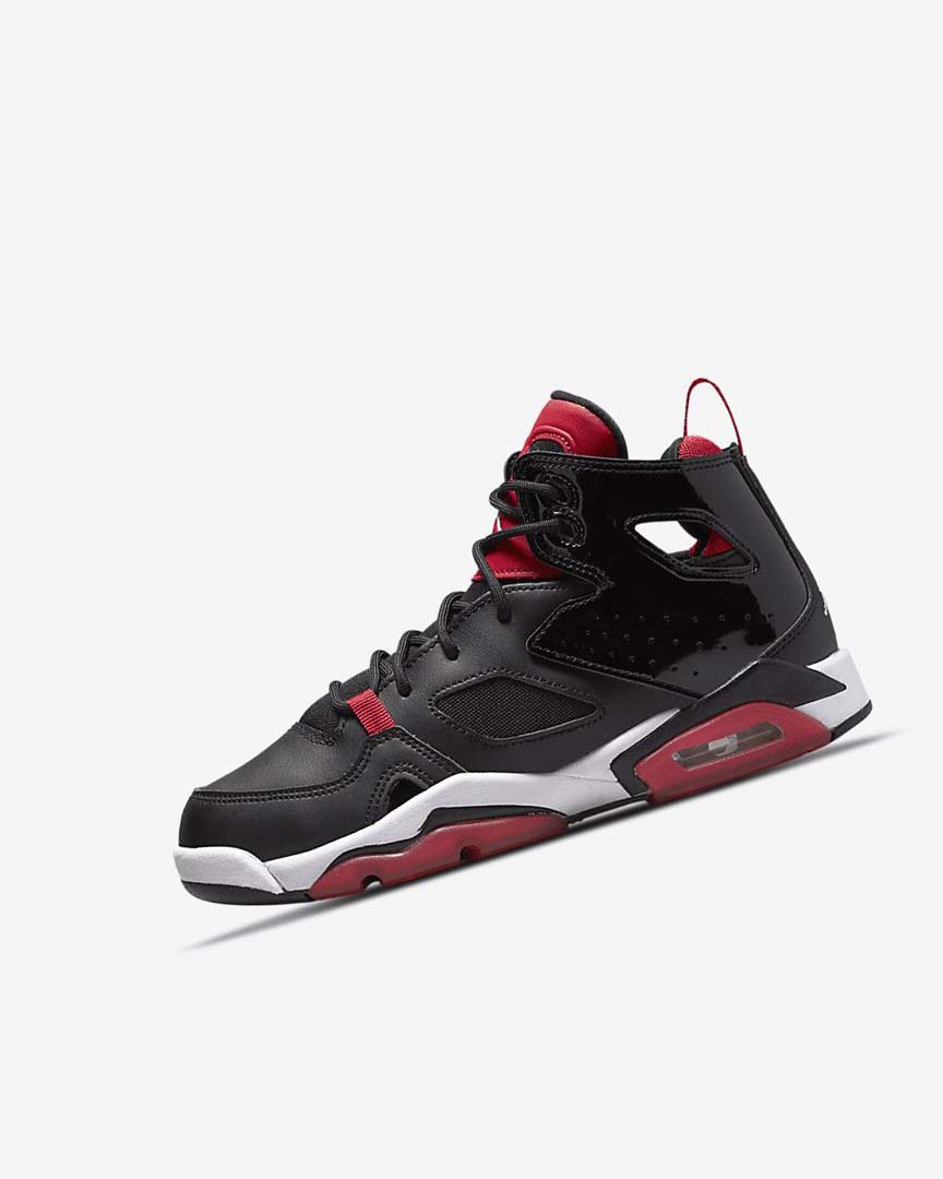 Black / Red / White Nike Jordan Flight Club \'91 Boys\' Basketball Shoes | CA_5517