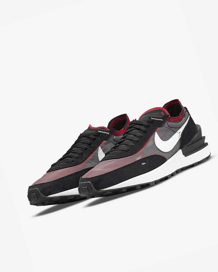 Black / Red / White Nike Waffle One SE Men's Sneakers | CA_5530