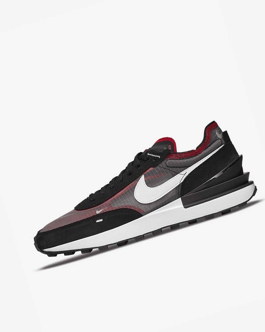 Black / Red / White Nike Waffle One SE Men\'s Sneakers | CA_5530