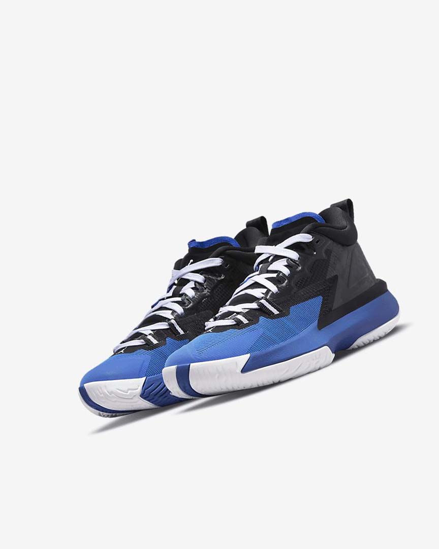 Black / Royal / White Nike Zion 1 Boys' Basketball Shoes | CA_3266