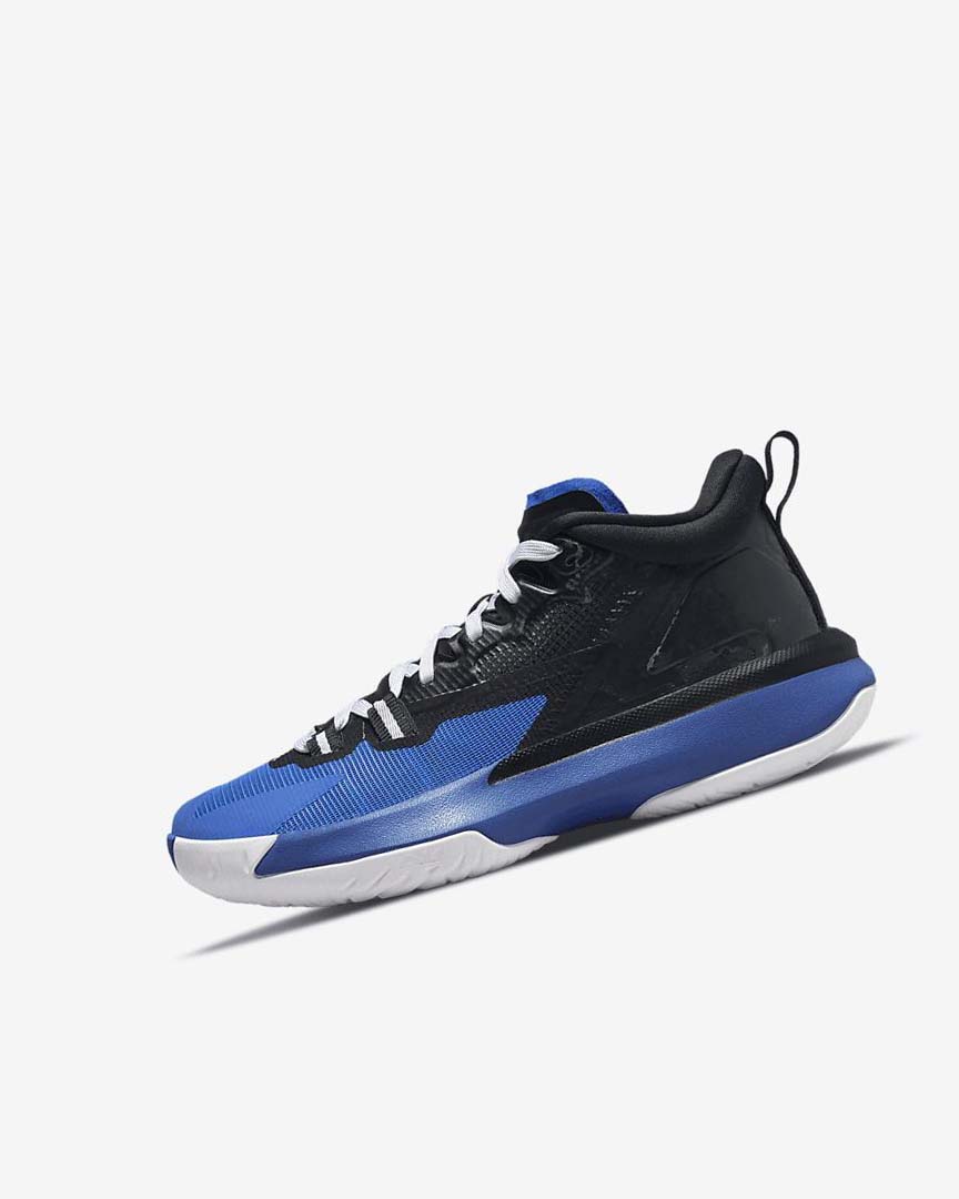 Black / Royal / White Nike Zion 1 Boys\' Basketball Shoes | CA_3266