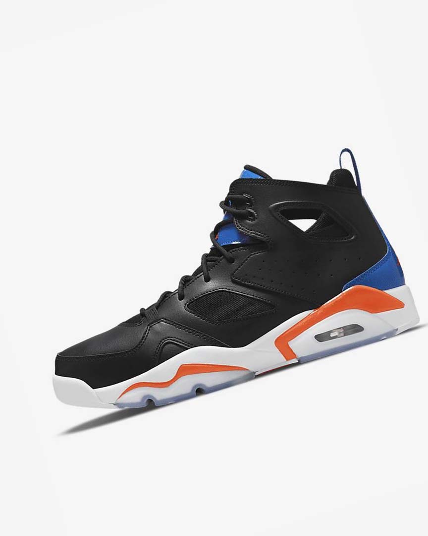 Black / Royal / White / Orange Nike Jordan Flight Club \'91 Men\'s Basketball Shoes | CA_2739