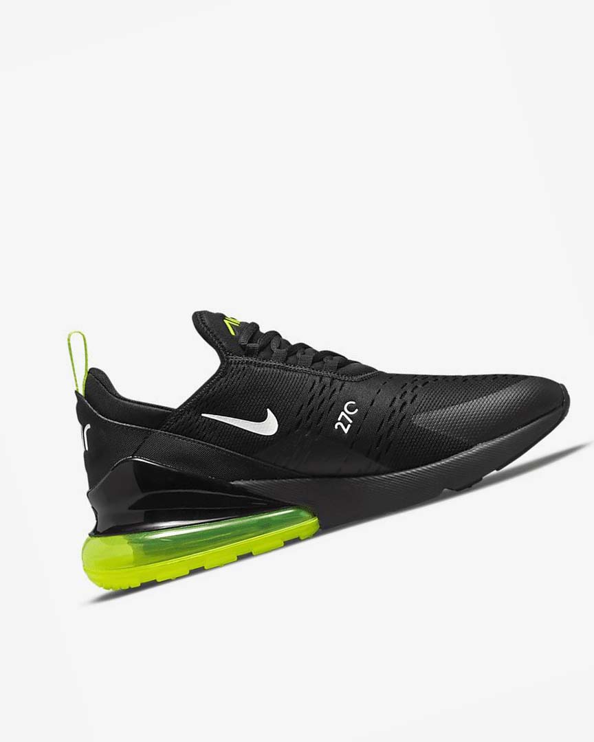 Black / Silver / White Nike Air Max 270 Men's Casual Shoes | CA_2634