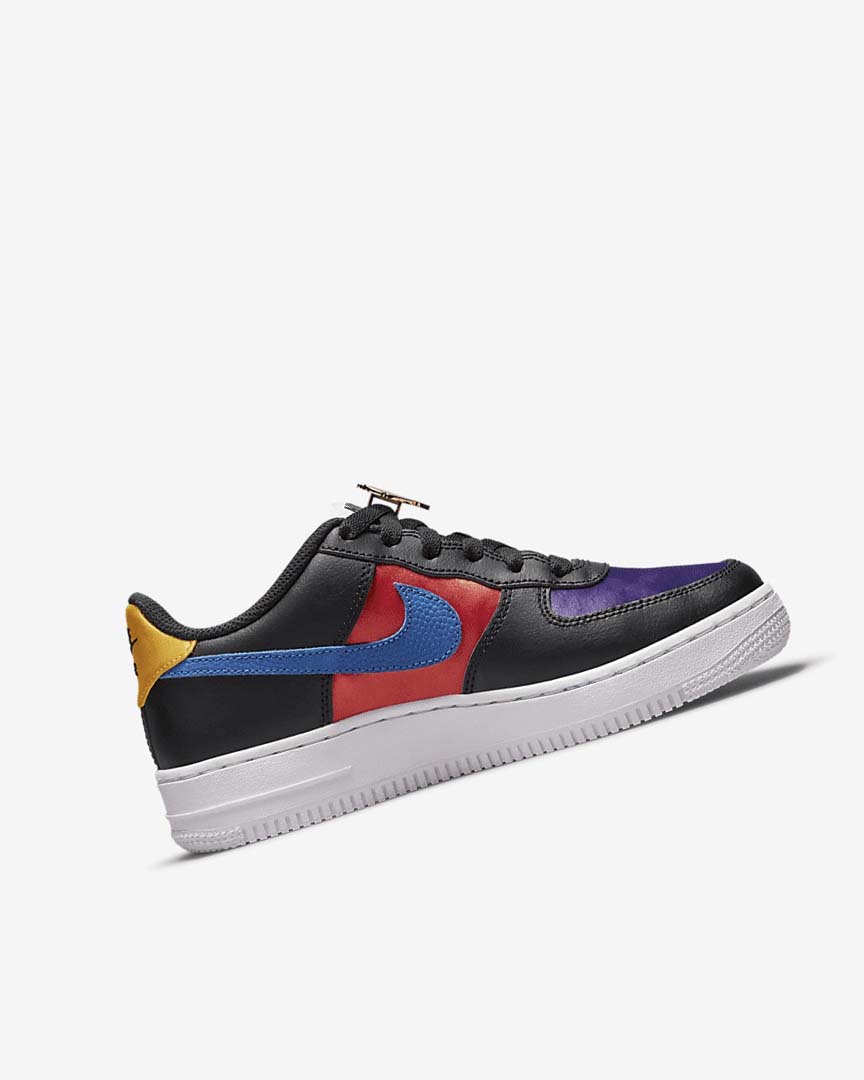 Black / Turquoise / Purple / Red Nike Air Force 1 LV8 EMB Boys' Sneakers | CA_4774
