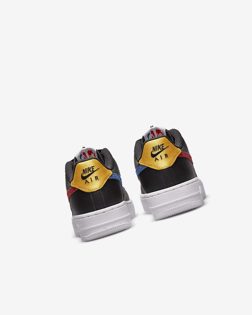 Black / Turquoise / Purple / Red Nike Air Force 1 LV8 EMB Boys' Sneakers | CA_4774