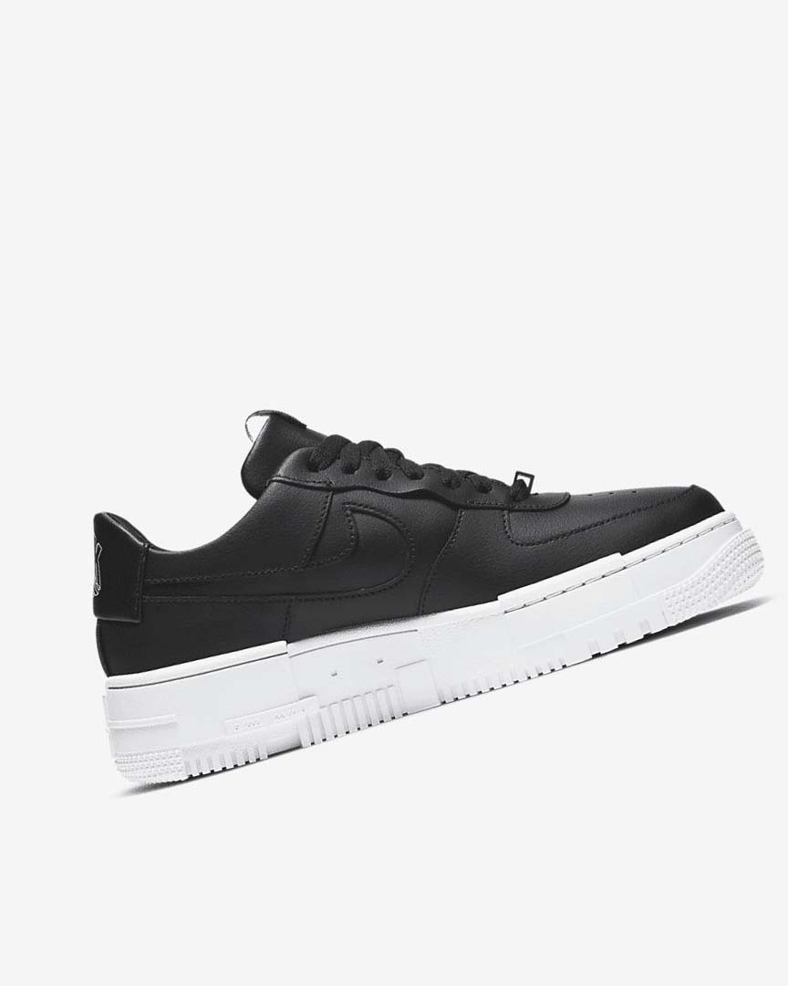 Black / White / Black / Black Nike Air Force 1 Pixel Women's Sneakers | CA_3064