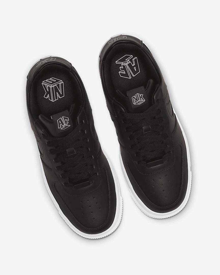 Black / White / Black / Black Nike Air Force 1 Pixel Women's Sneakers | CA_3064