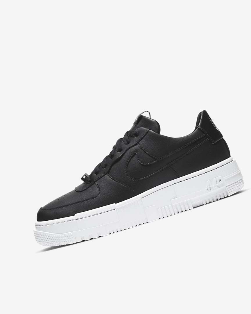 Black / White / Black / Black Nike Air Force 1 Pixel Women\'s Sneakers | CA_3064