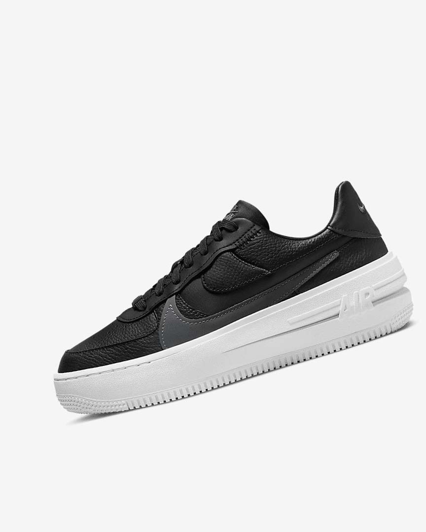 Black / White / Black / Dark Grey Nike Air Force 1 PLT.AF.ORM Women\'s Sneakers | CA_5350