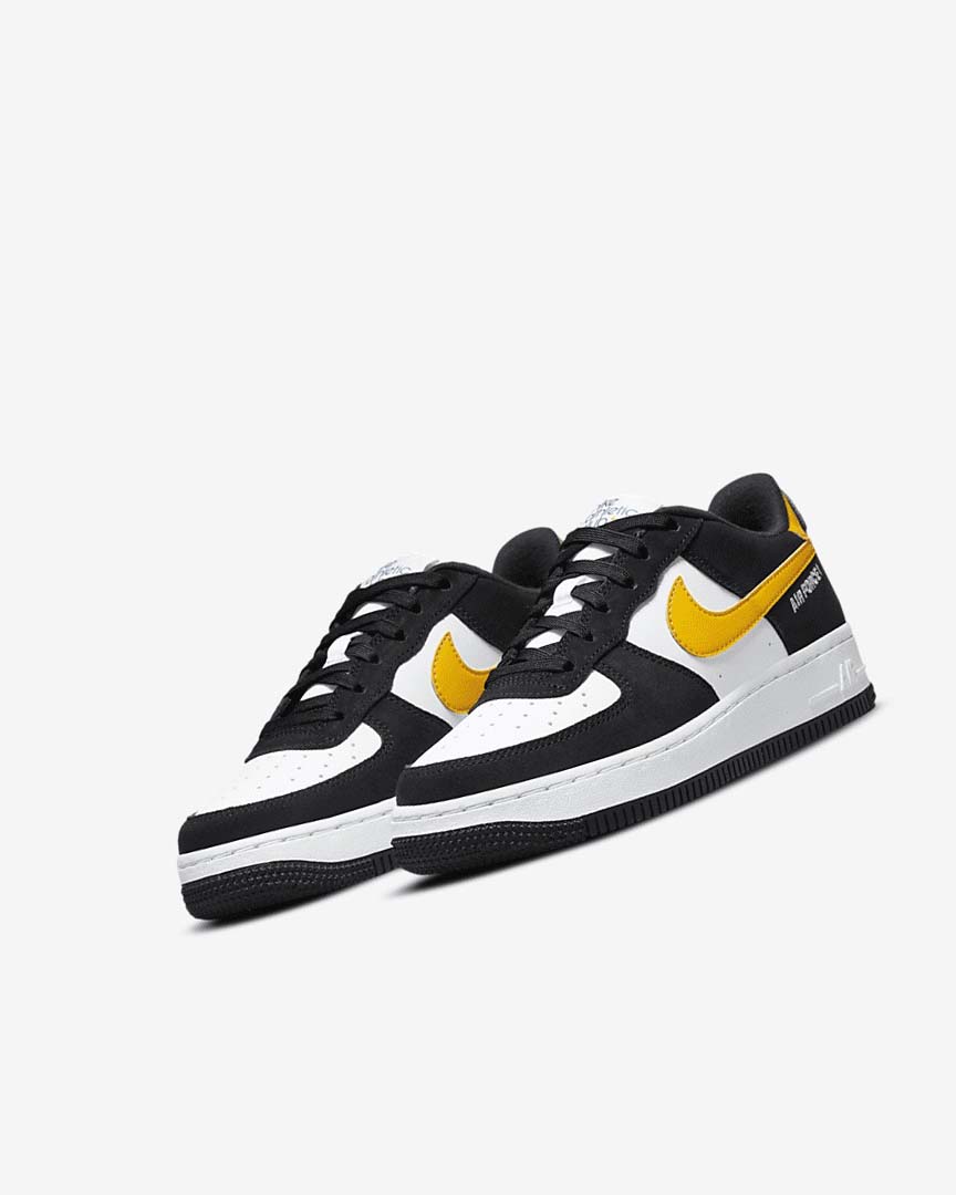 Black / White / Black / Dark Nike Air Force 1 LV8 Boys' Sneakers | CA_5057