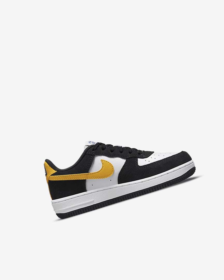 Black / White / Black / Dark Nike Force 1 LV8 Girls' Shoes | CA_2594