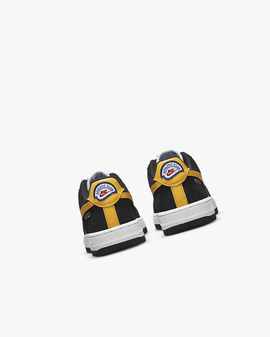 Black / White / Black / Dark Nike Force 1 LV8 Boys' Shoes | CA_4568