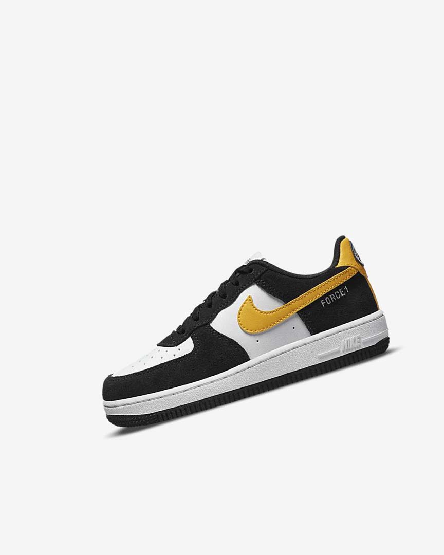 Black / White / Black / Dark Nike Force 1 LV8 Boys\' Shoes | CA_4568