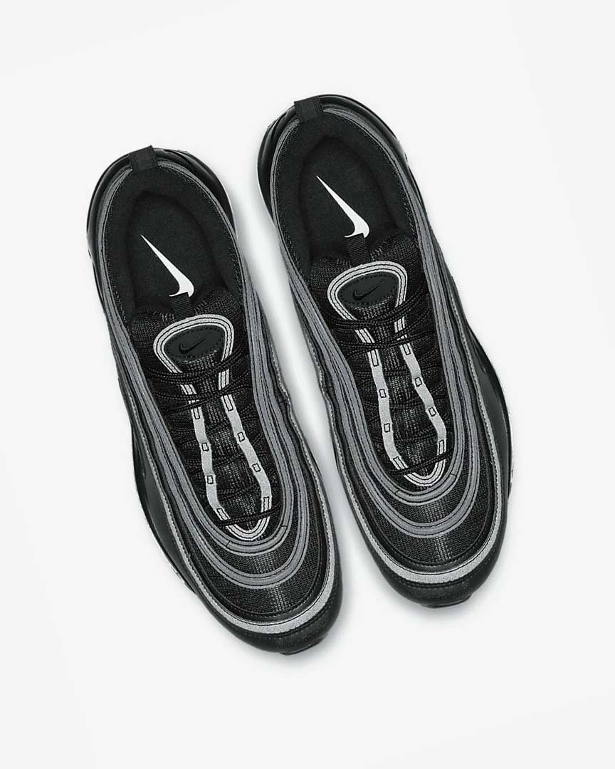 Black / White / Black Nike Air Max 97 Men's Casual Shoes | CA_2870
