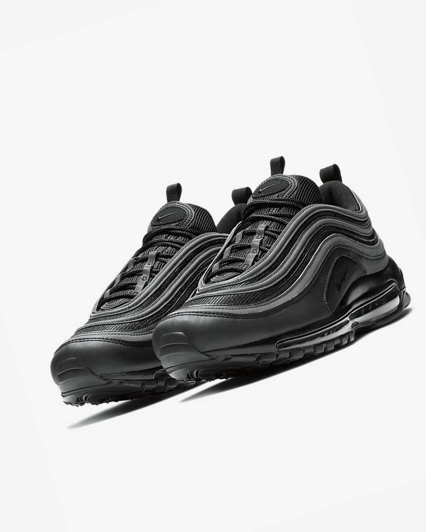 Black / White / Black Nike Air Max 97 Men's Casual Shoes | CA_2870