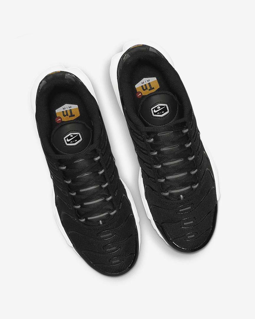 Black / White / Black Nike Air Max Plus Women's Sneakers | CA_5337