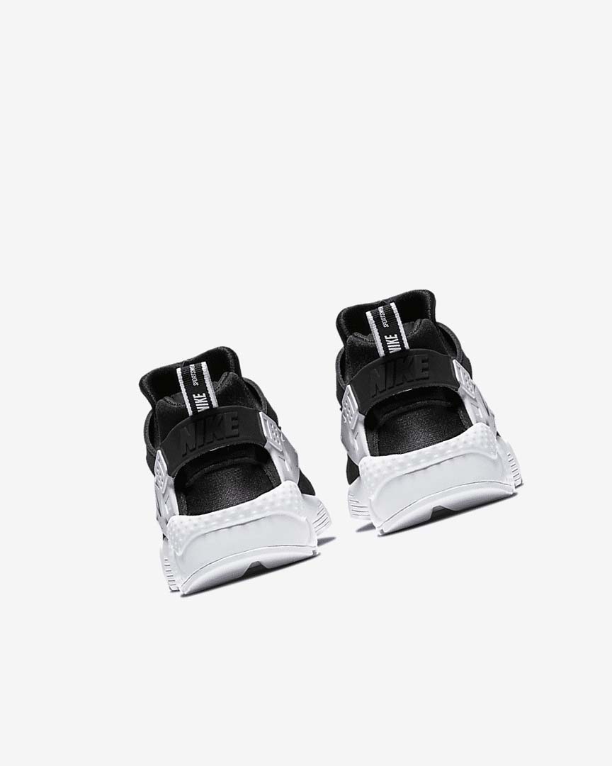 Black / White / Black Nike Huarache SE Girls' Shoes | CA_1118