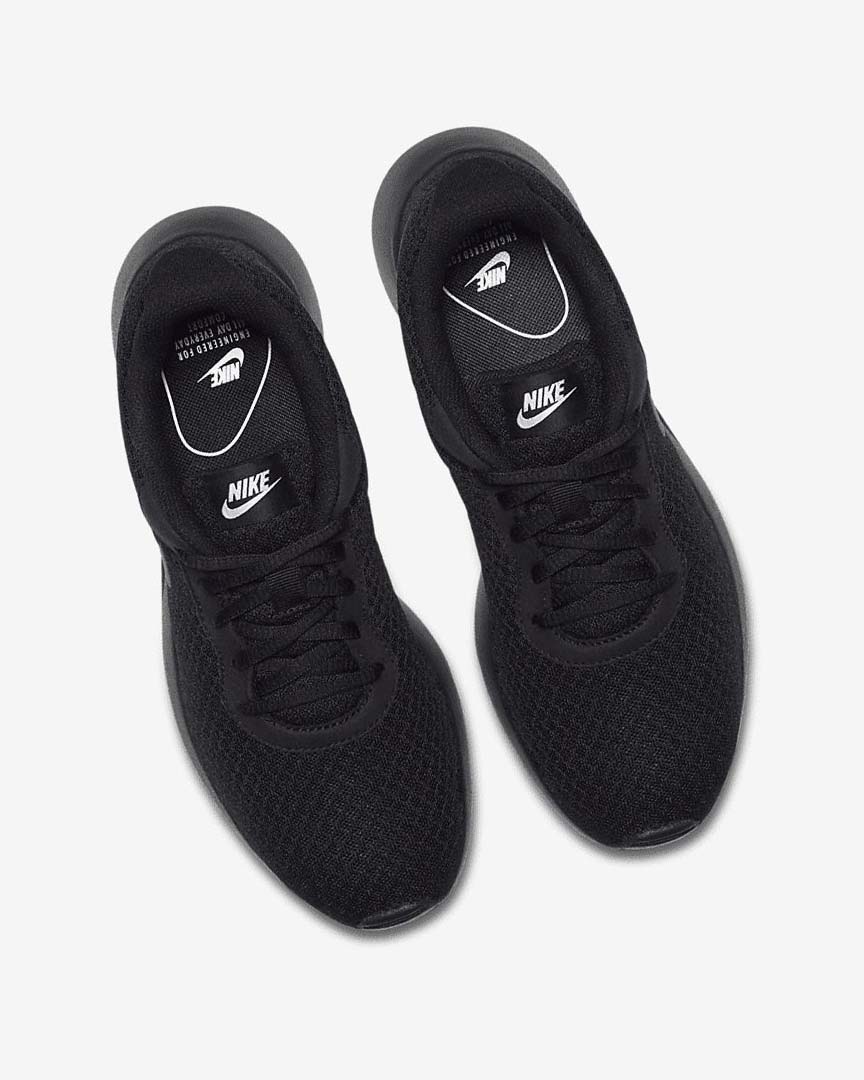 Black / White / Black Nike Tanjun Women's Sneakers | CA_4537