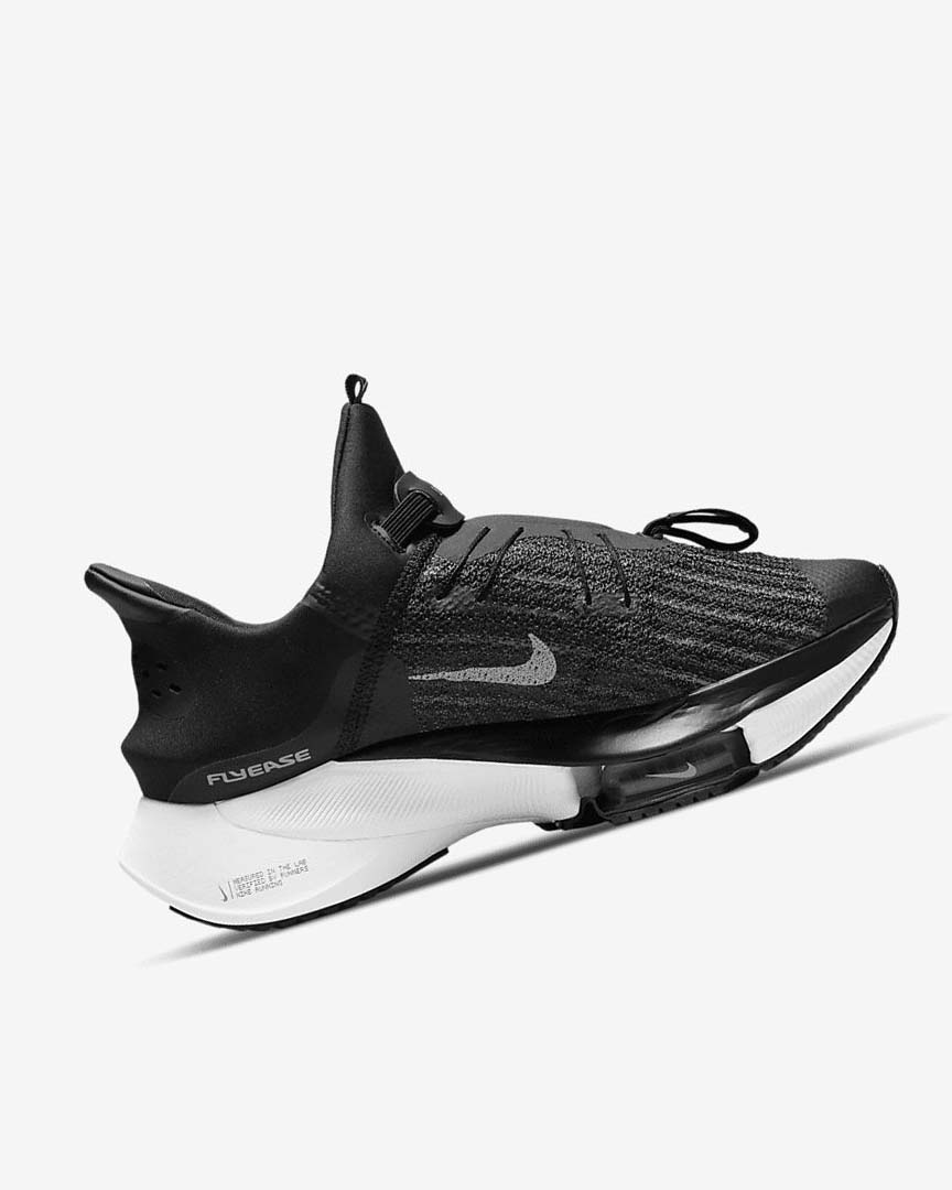 Black / White / Black / White Nike Air Zoom Tempo NEXT% FlyEase Women's Running Shoes | CA_4801
