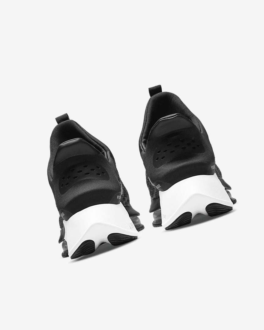 Black / White / Black / White Nike Air Zoom Tempo NEXT% FlyEase Women's Running Shoes | CA_4801