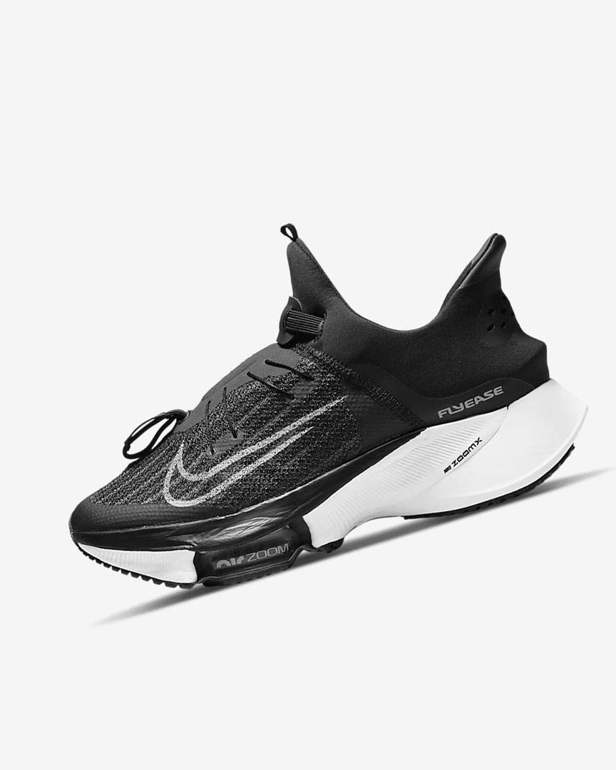 Black / White / Black / White Nike Air Zoom Tempo NEXT% FlyEase Women\'s Running Shoes | CA_4801