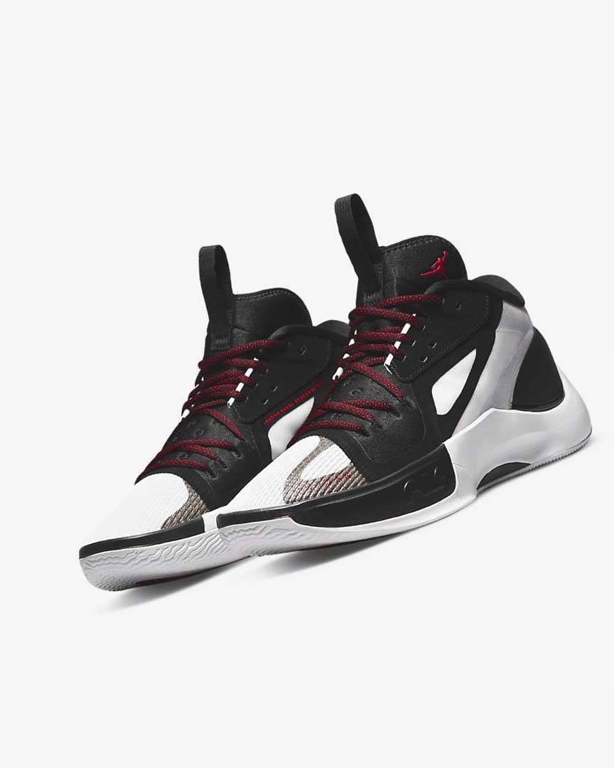 Black / White / Blue Grey / Red Nike Jordan Zoom Separate Men's Basketball Shoes | CA_5119