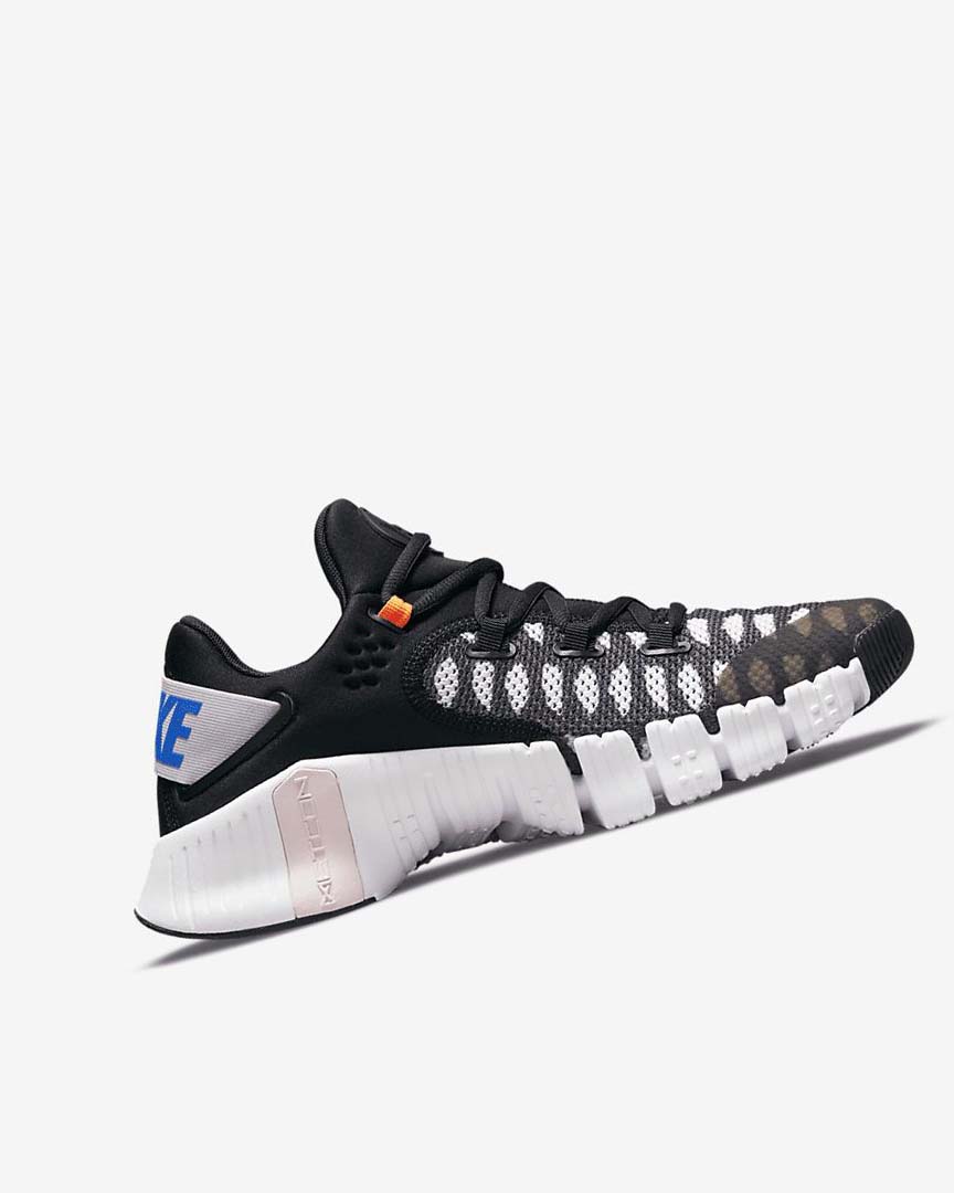 Black / White / Blue / Yellow Nike Free Metcon 4 Women's Training Shoes | CA_5129
