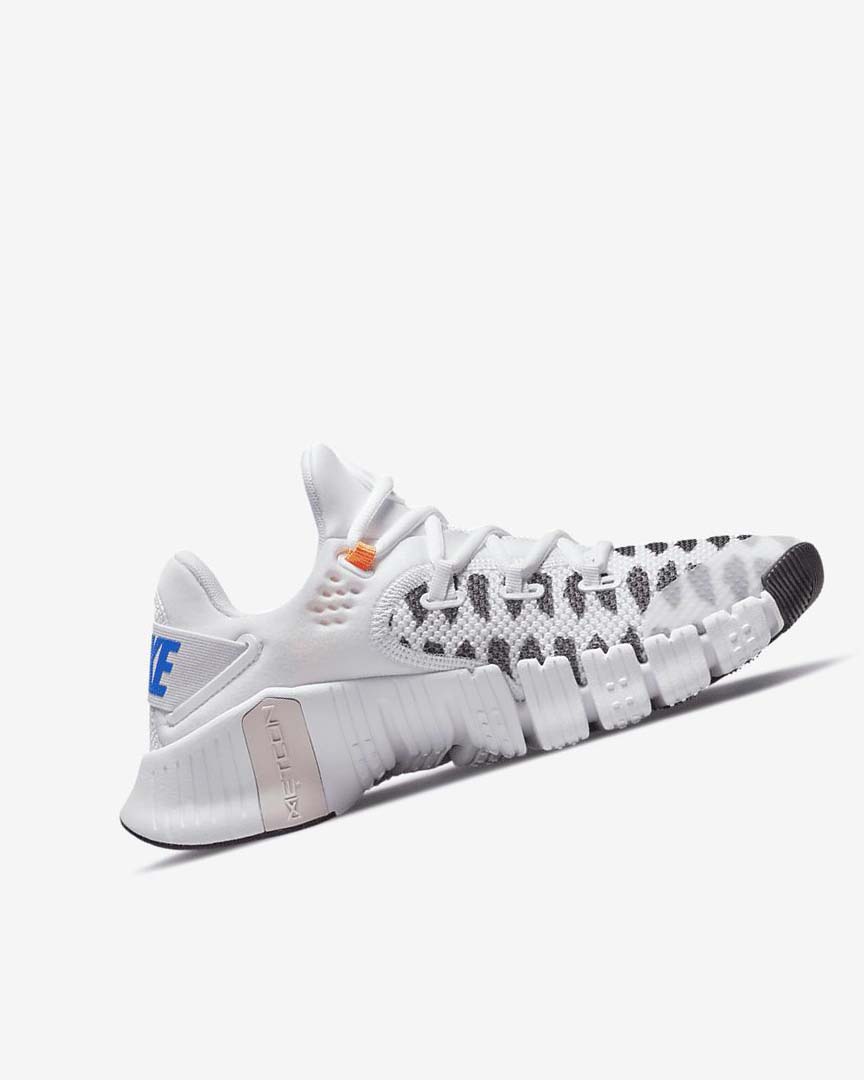 Black / White / Blue / Yellow Nike Free Metcon 4 Women's Training Shoes | CA_5507