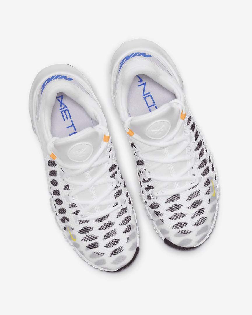 Black / White / Blue / Yellow Nike Free Metcon 4 Women's Training Shoes | CA_5507
