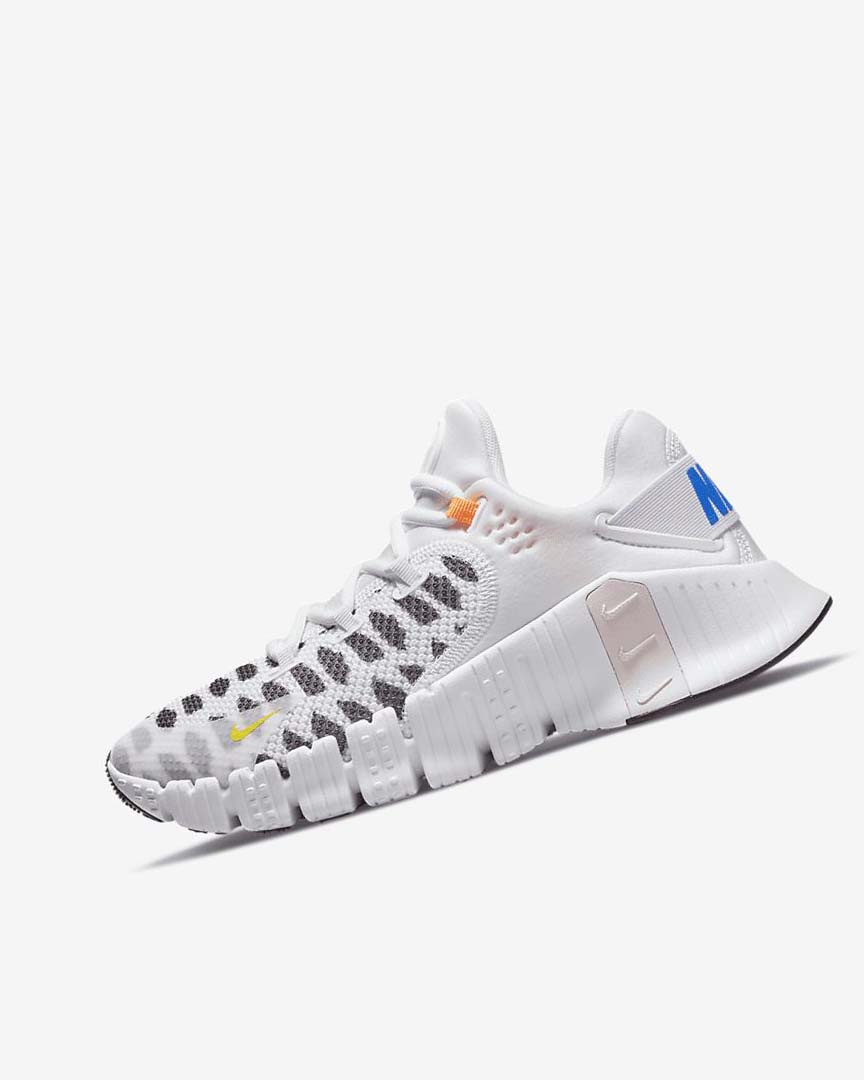 Black / White / Blue / Yellow Nike Free Metcon 4 Women\'s Training Shoes | CA_5507