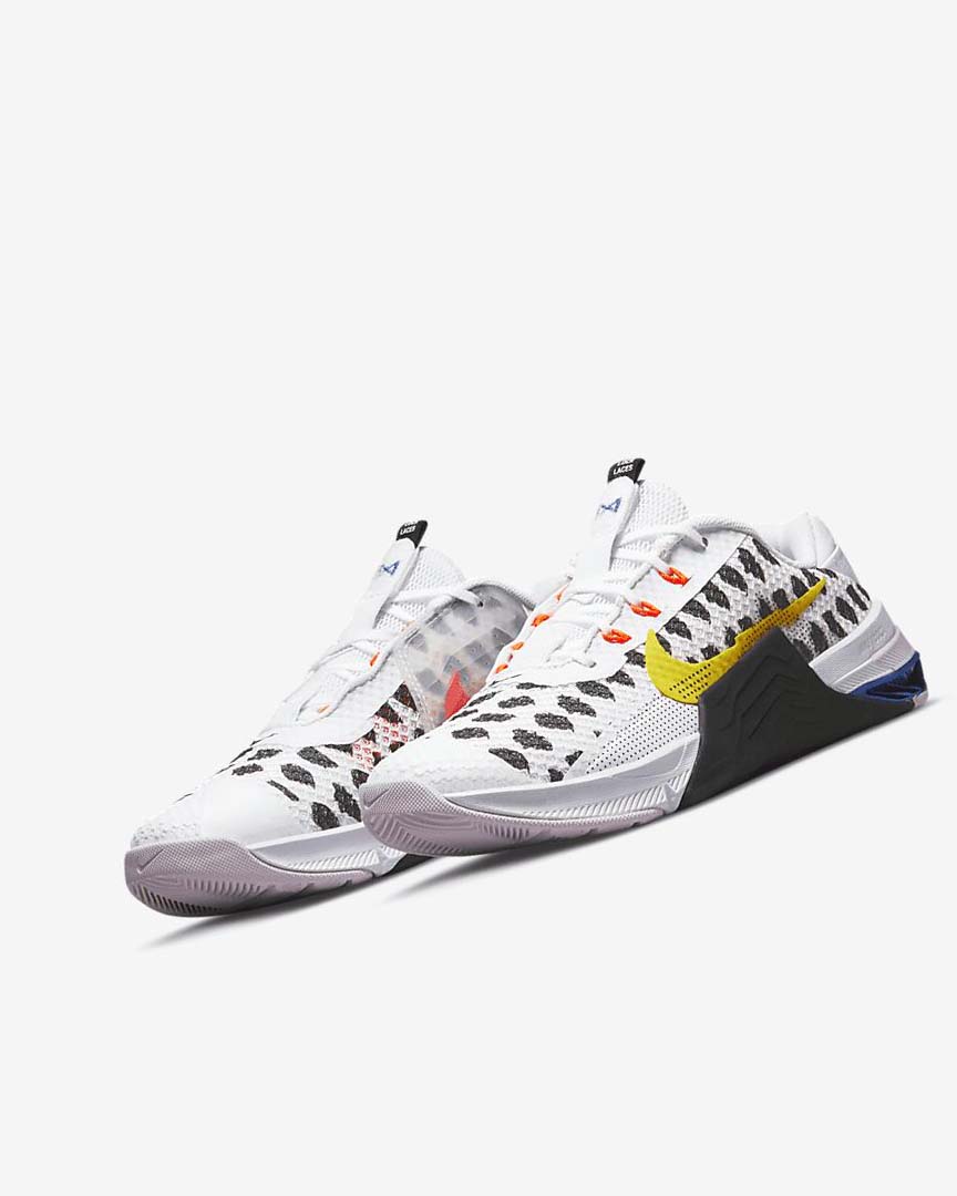 Black / White / Blue / Yellow Nike Metcon 7 Women's Training Shoes | CA_2356