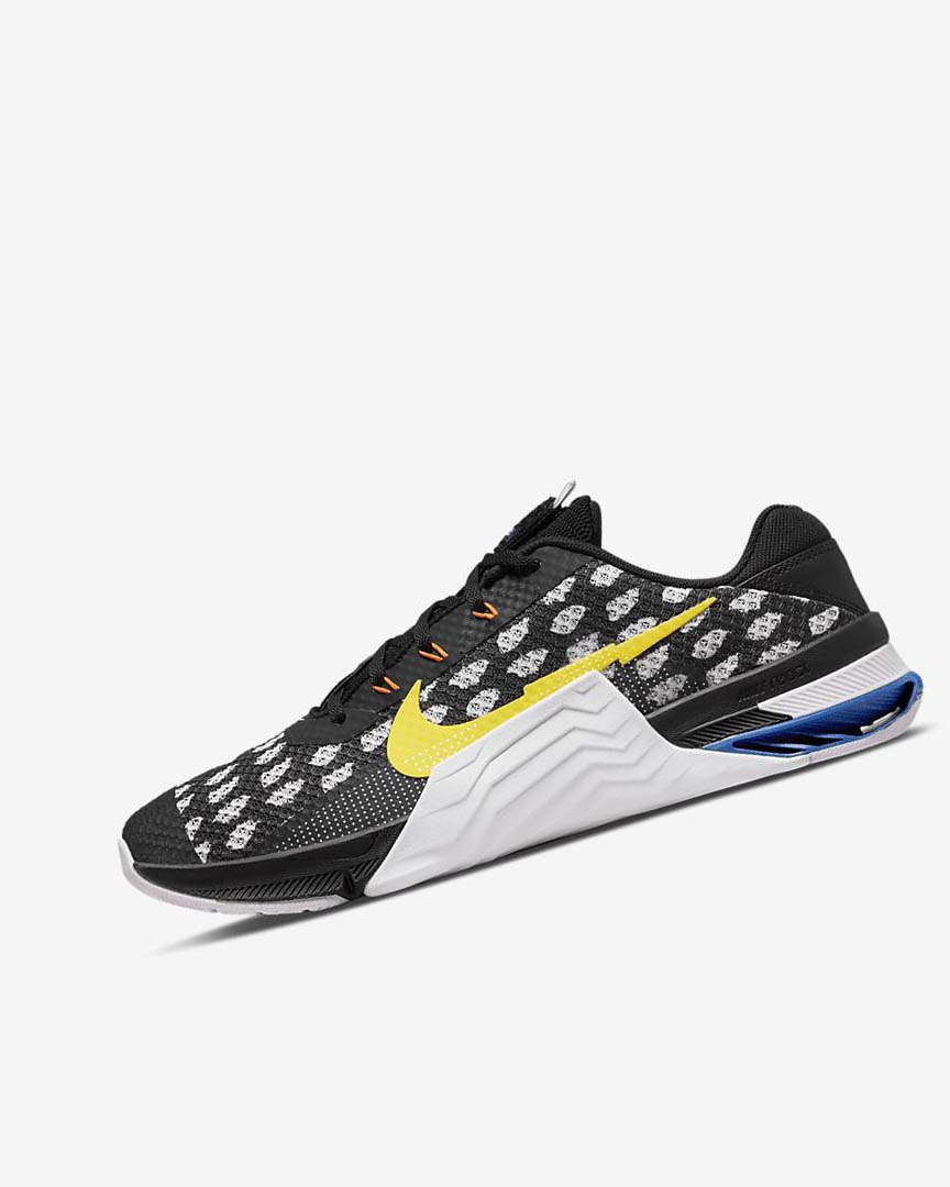 Black / White / Blue / Yellow Nike Metcon 7 Women\'s Training Shoes | CA_4713