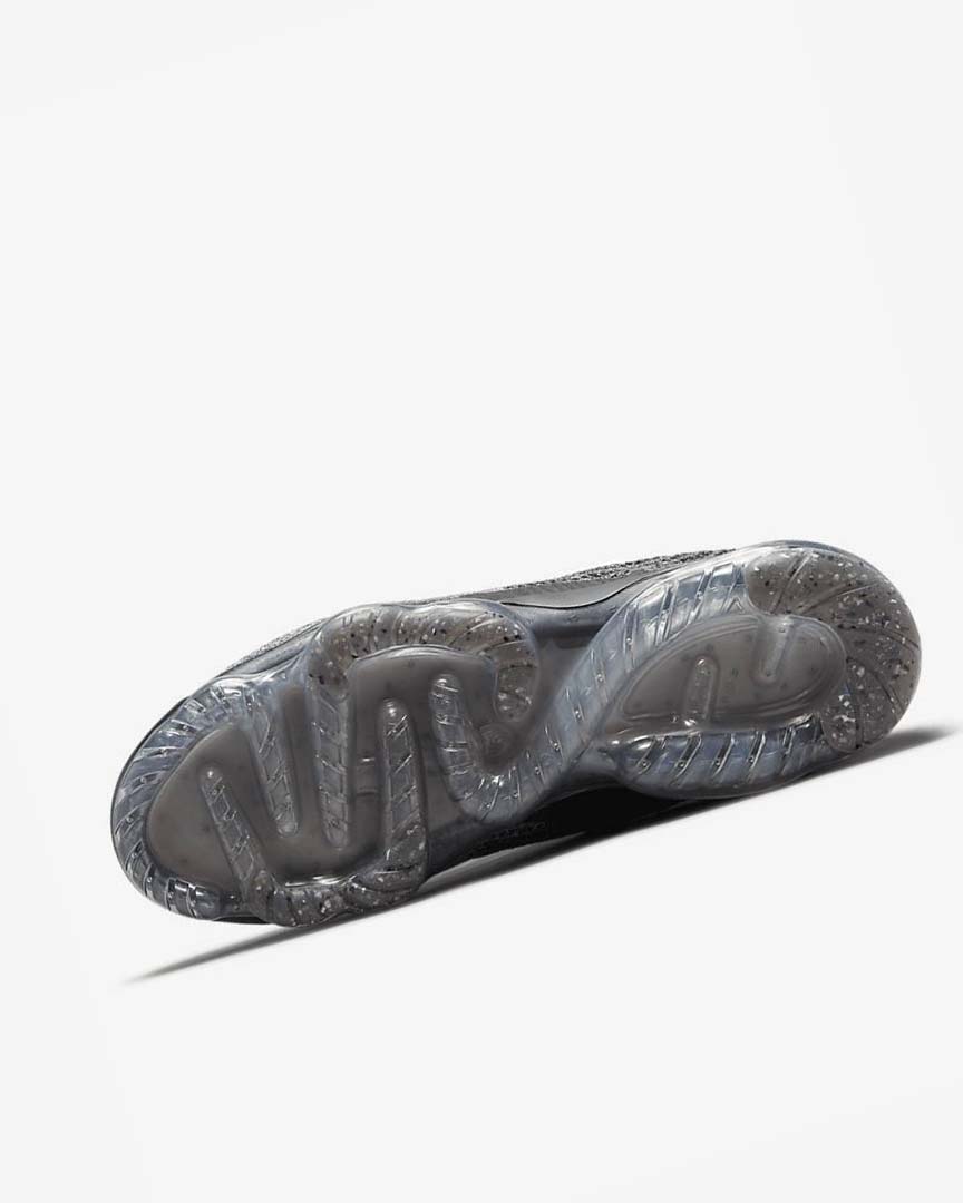 Black / White / Dark Grey / Black Nike Air VaporMax 2021 FK Men's Sneakers | CA_2275