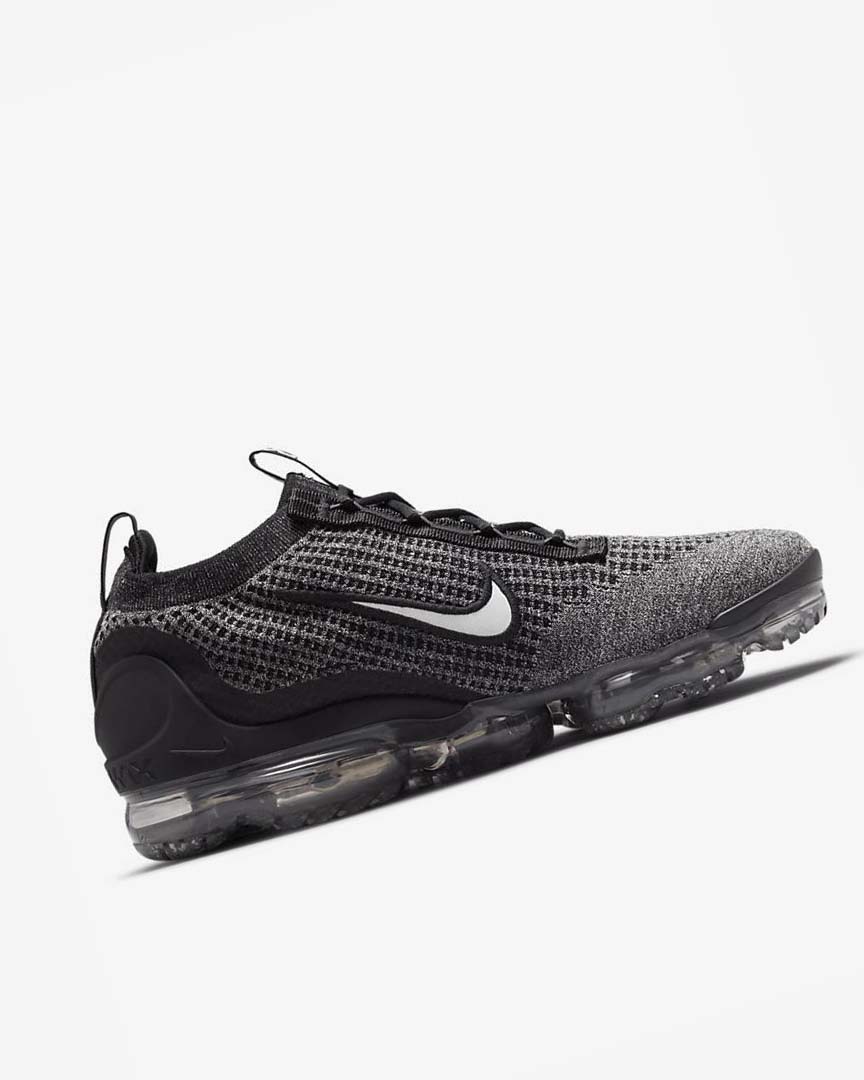 Black / White / Dark Grey / Black Nike Air VaporMax 2021 FK Men's Sneakers | CA_2275