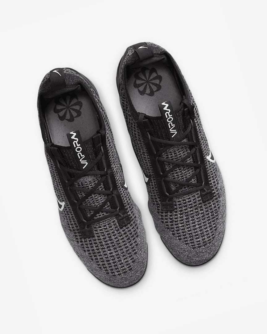 Black / White / Dark Grey / Black Nike Air VaporMax 2021 FK Men's Sneakers | CA_2275