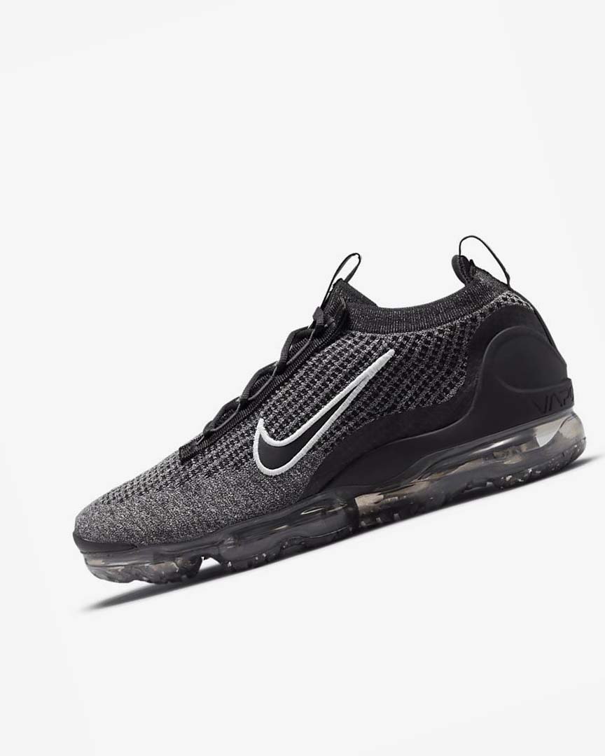 Black / White / Dark Grey / Black Nike Air VaporMax 2021 FK Men\'s Sneakers | CA_2275