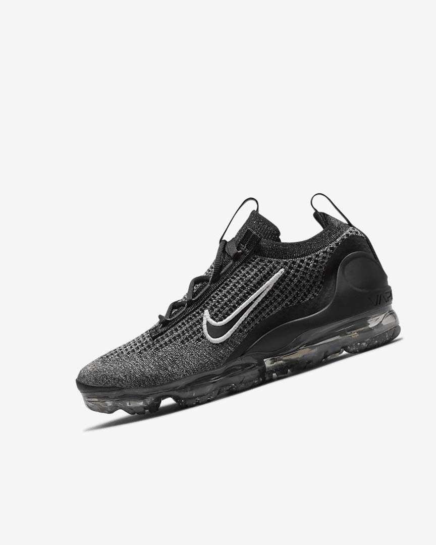Black / White / Dark Grey / Black Nike Air VaporMax 2021 FK Girls\' Sneakers | CA_2650