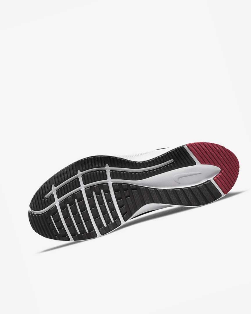 Black / White / Dark Grey / Red Nike Quest 4 Men's Running Shoes | CA_2458