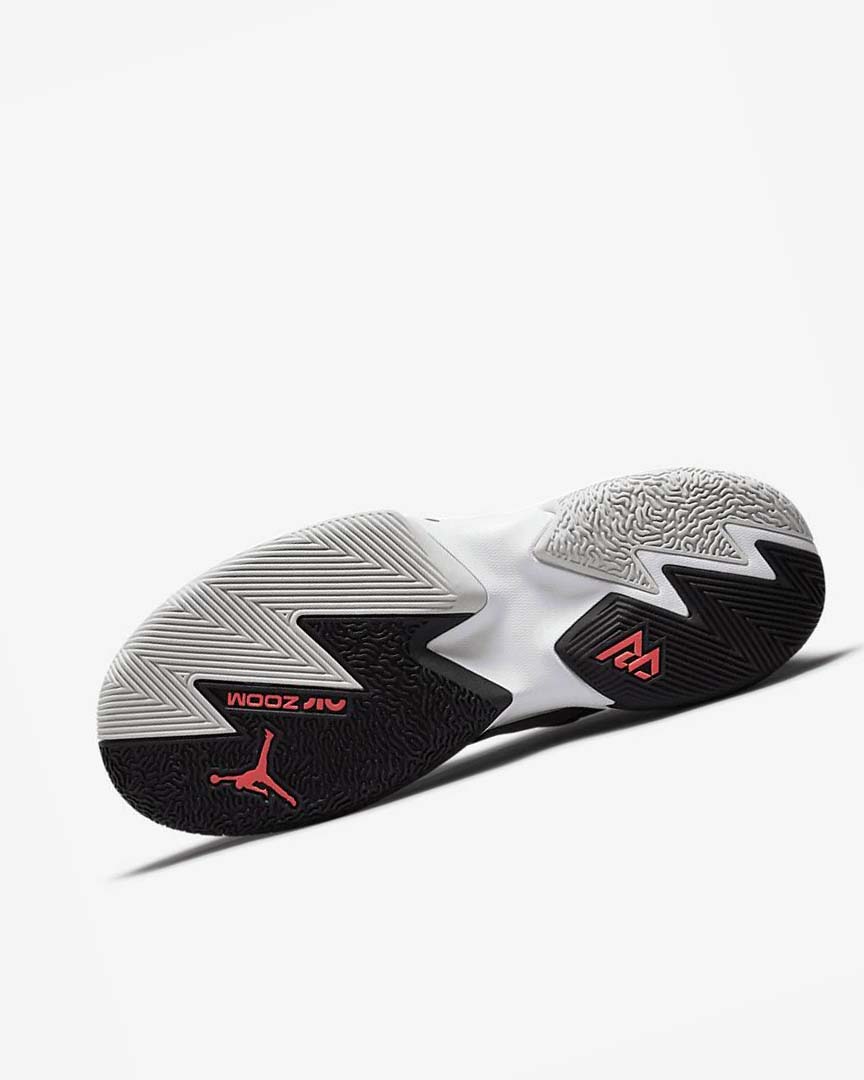 Black / White / Grey / Light Red Nike Jordan One Take 3 Men's Basketball Shoes | CA_2362