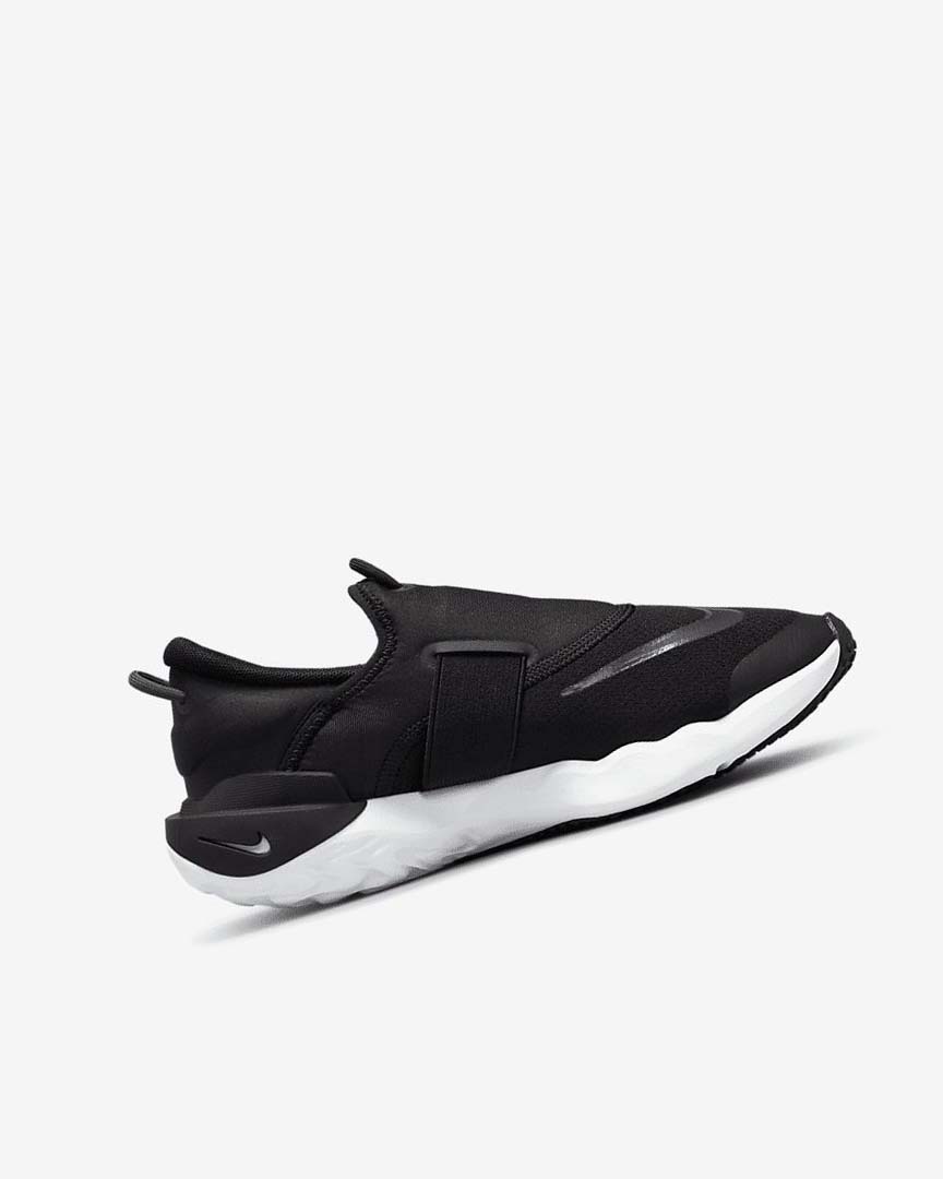 Black / White / Grey Nike Flow Boys' Running Shoes | CA_5485