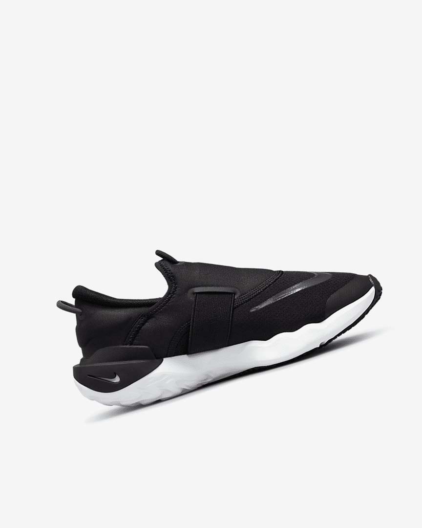 Black / White / Grey Nike Flow Girls' Running Shoes | CA_4638