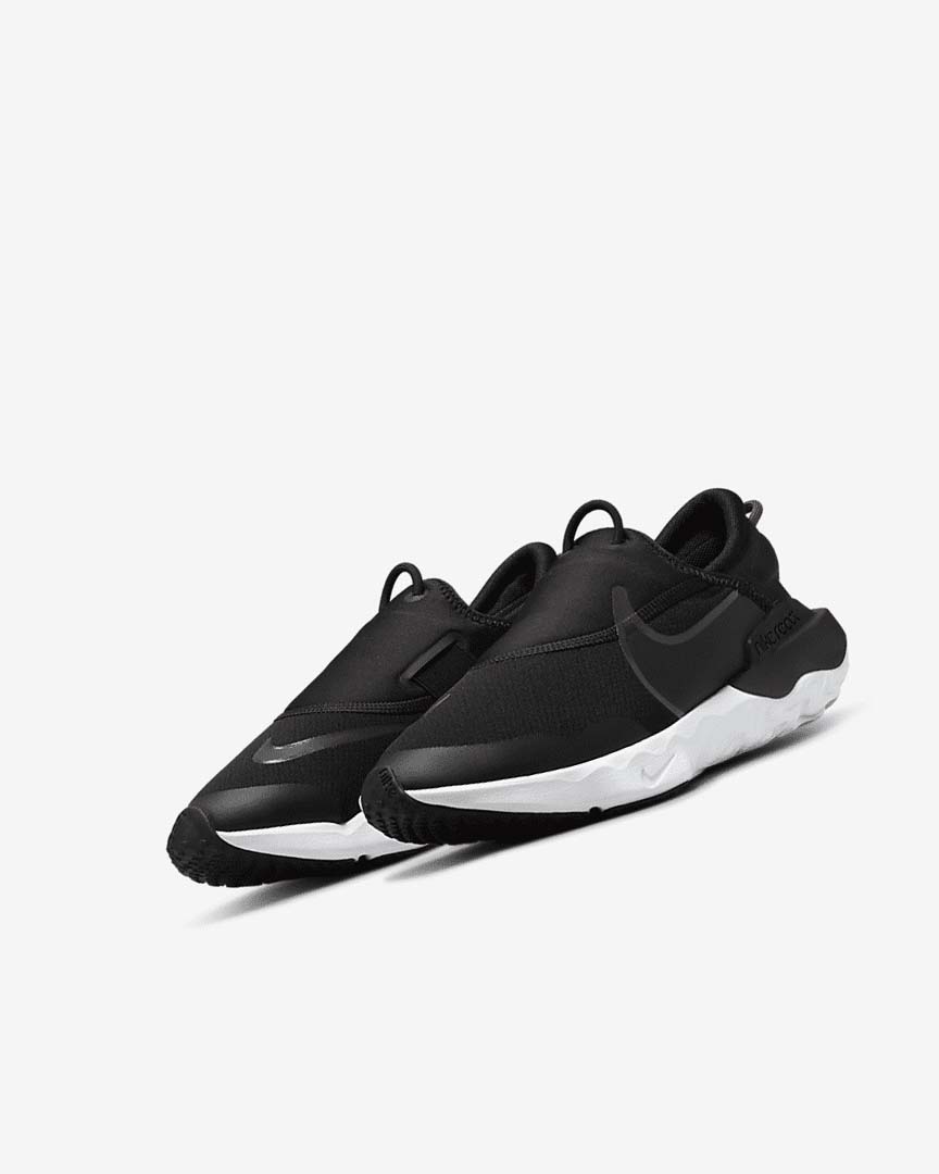 Black / White / Grey Nike Flow Girls' Running Shoes | CA_4638