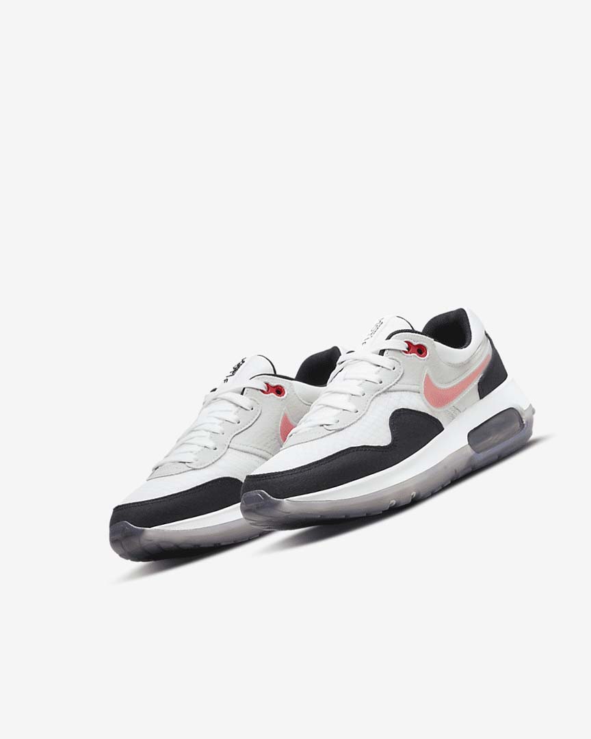 Black / White / Grey / Red Nike Air Max Motif Girls' Shoes | CA_2424