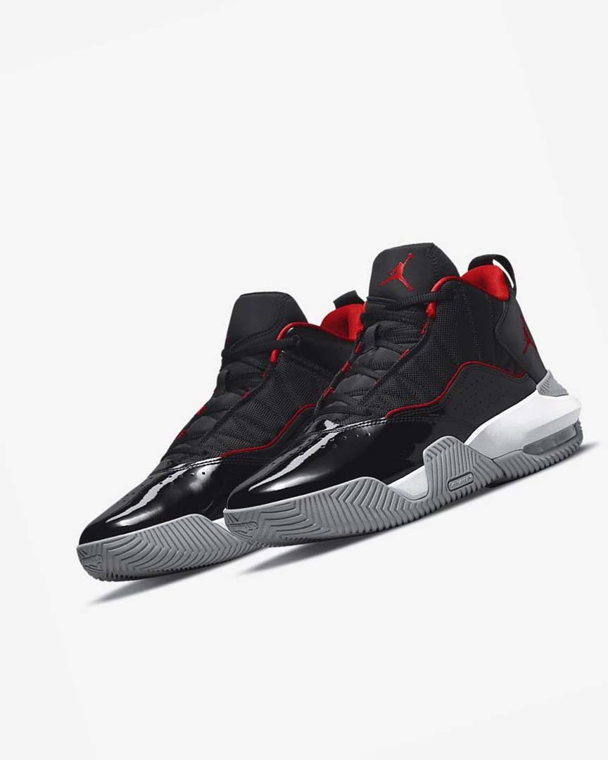 Black / White / Grey / Red Nike Jordan Stay Loyal Men's Basketball Shoes | CA_2850