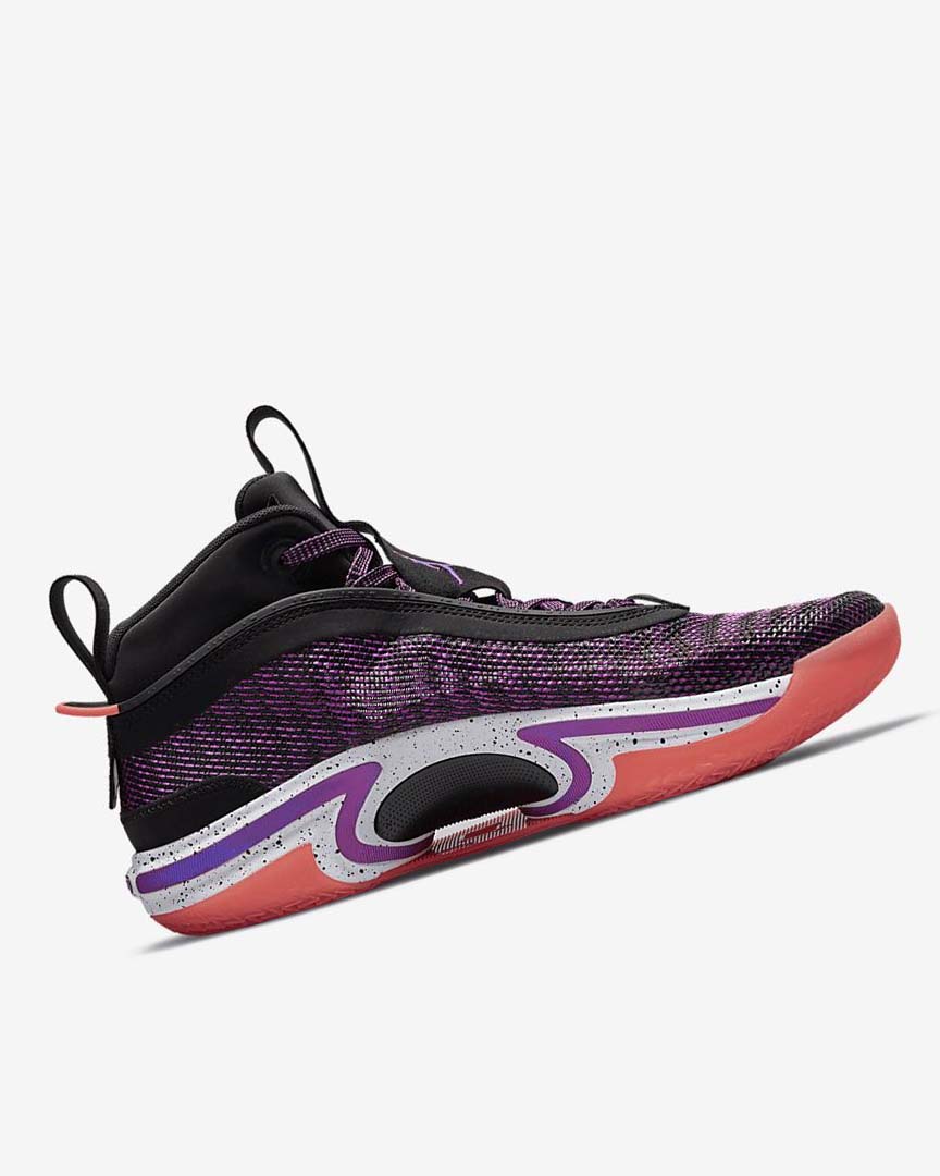 Black / White / Light Mango / Purple Nike Air Jordan XXXVI 'First Light' Men's Basketball Shoes | CA_1103