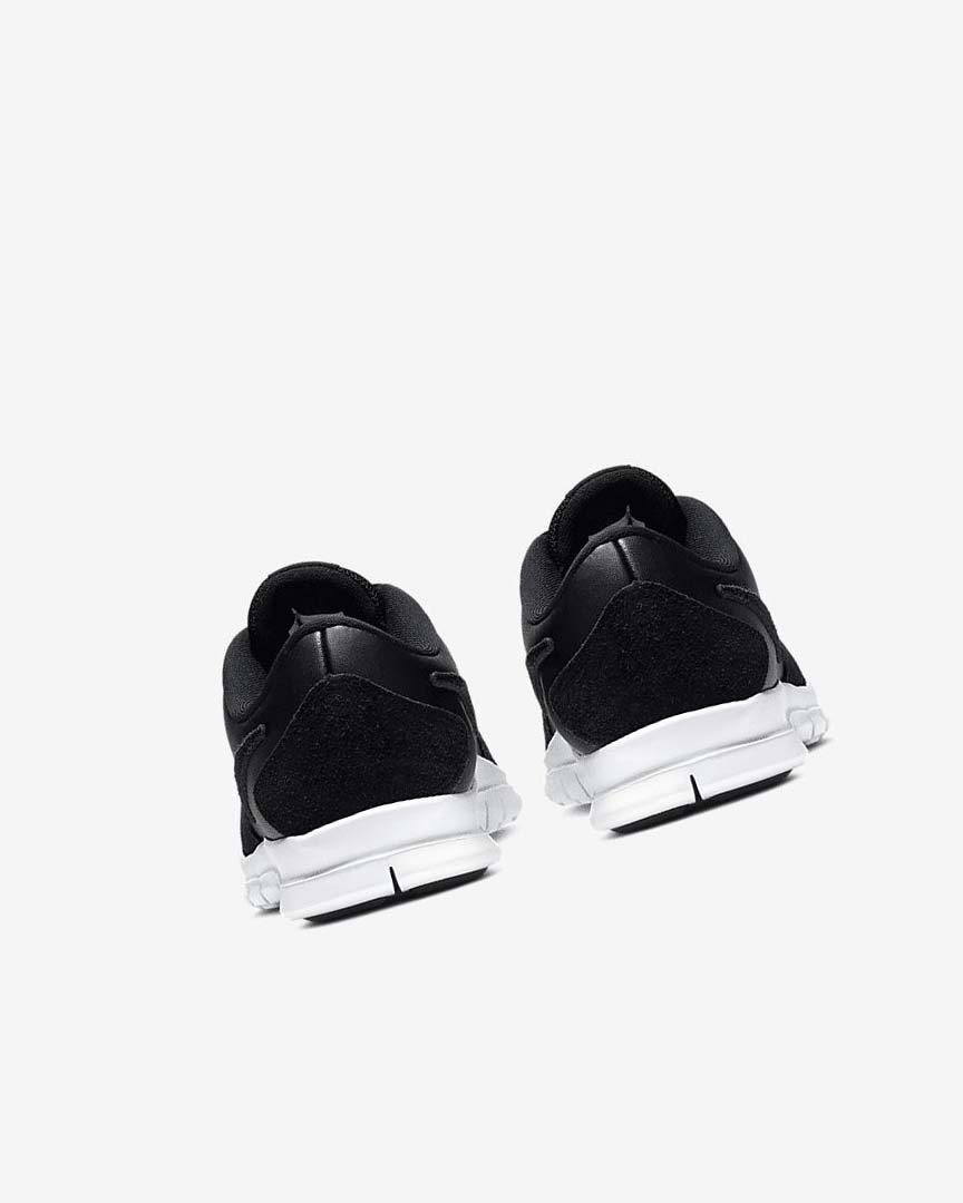 Black / White / Light Red / Black Nike Flex Essential TR Leather Women's Training Shoes | CA_5359